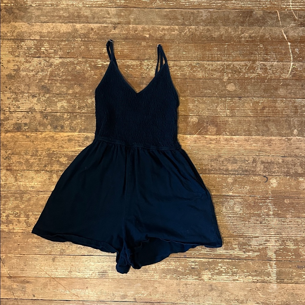 Wild Fable Textured Black Top